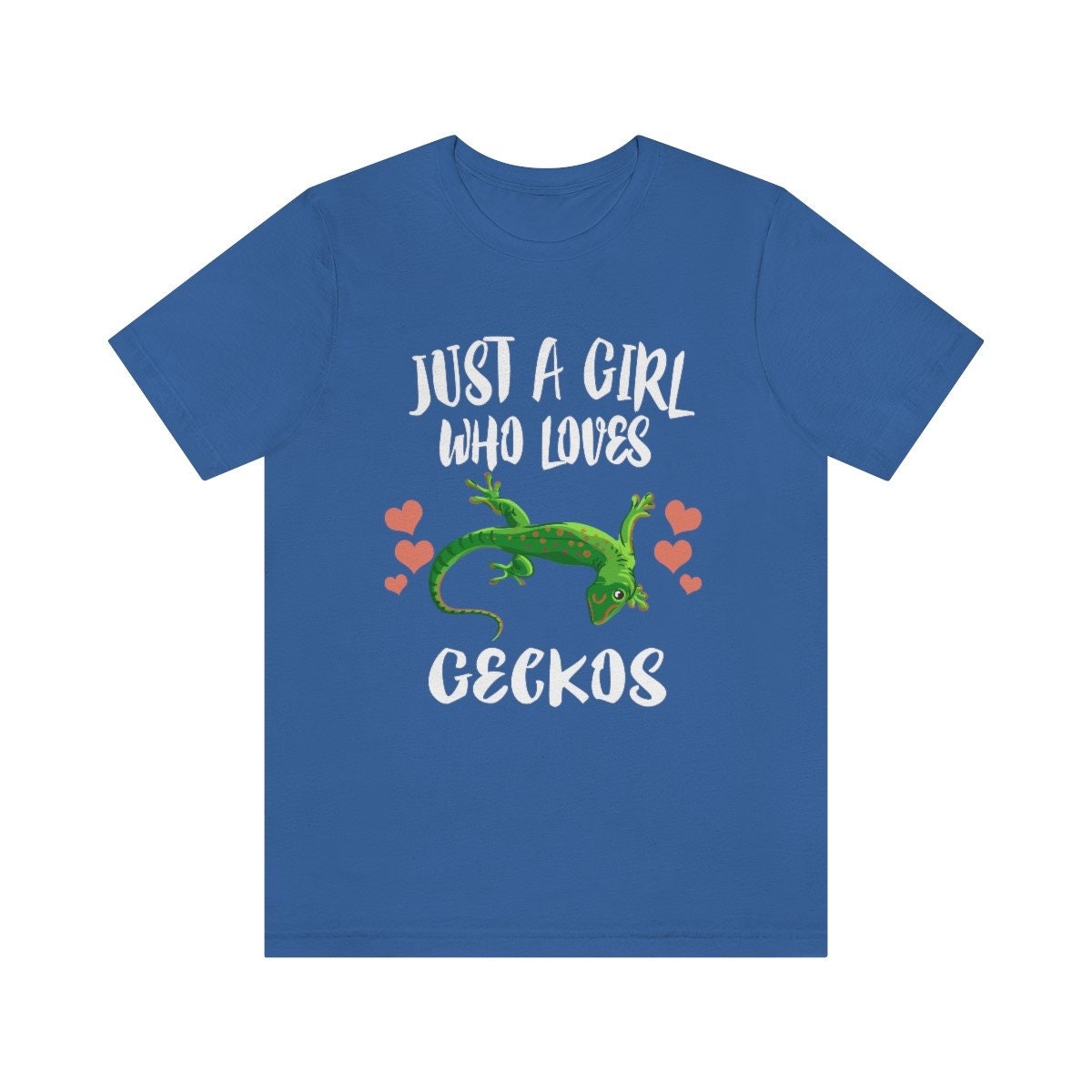 Gecko Lover T-Shirt for Girls - gecko print design
