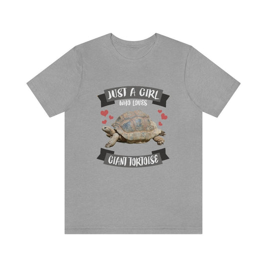 Just A Girl Who Loves Giant Tortoise Shirt - giant tortoise print design