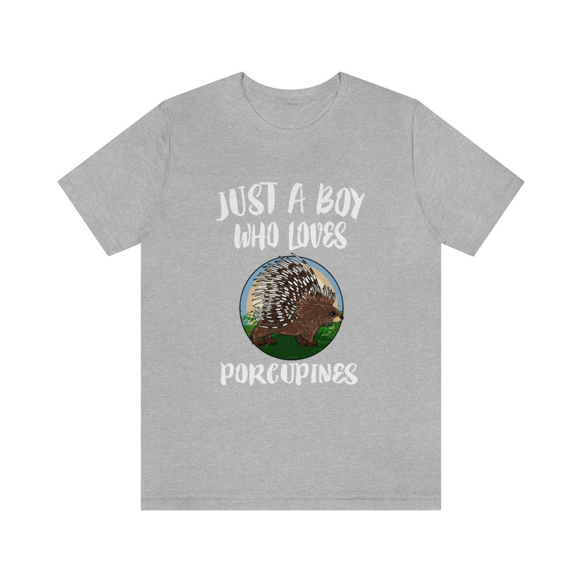 Just a boy who loves porcupines spiky forest rodent lover tee