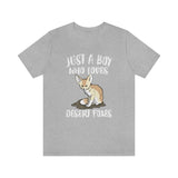 Just A Boy Who Loves Desert Foxes Shirt, Desert Fox Lover Shirt, Fox Shirt, Fox Gift, Animal Adult Kids T-Shirt Image 3