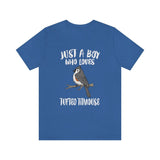 Just A Boy Who Loves Tufted Titmouse Bird Shirt, Tufted Titmouse Lover Shirt, Birding Shirt, Bird Shirt, Animal Adult Kids T-Shirt Image 4