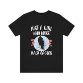 Just A Girl Who Loves Bald Eagles Bird Shirt, Bald Eagle Lover Shirt, Birding Shirt, Eagle Shirt, Animal Adult Kids T-Shirt Image 1