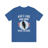 Just A Girl Who Loves Bald Eagles Bird Shirt, Bald Eagle Lover Shirt, Birding Shirt, Eagle Shirt, Animal Adult Kids T-Shirt Image 3