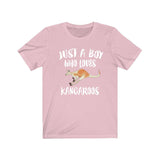 Just A Boy Who Loves Kangaroos Shirt, Kangaroo Lover Shirt, Kangaroo Shirt, Kangaroo Gift, Animal Adult Kids T-Shirt Image 4