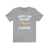 Just A Boy Who Loves Kangaroos Shirt, Kangaroo Lover Shirt, Kangaroo Shirt, Kangaroo Gift, Animal Adult Kids T-Shirt Image 3