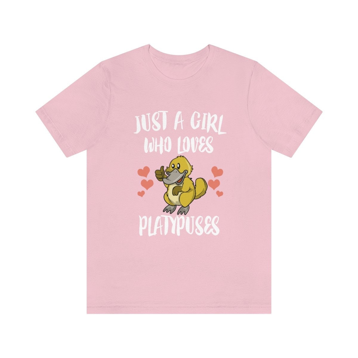 Just a girl who loves platypuses Australian egg-laying monotreme tee