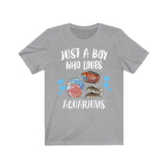 Just A Boy Who Loves Aquariums Fish Shirt - aquarium print design