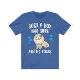 Just A Boy Who Loves Arctic Foxes Shirt, Arctic Fox Lover Shirt, Fox Shirt, Fox Lover Gift, Adult Toddler Kids T-Shirt Image 1