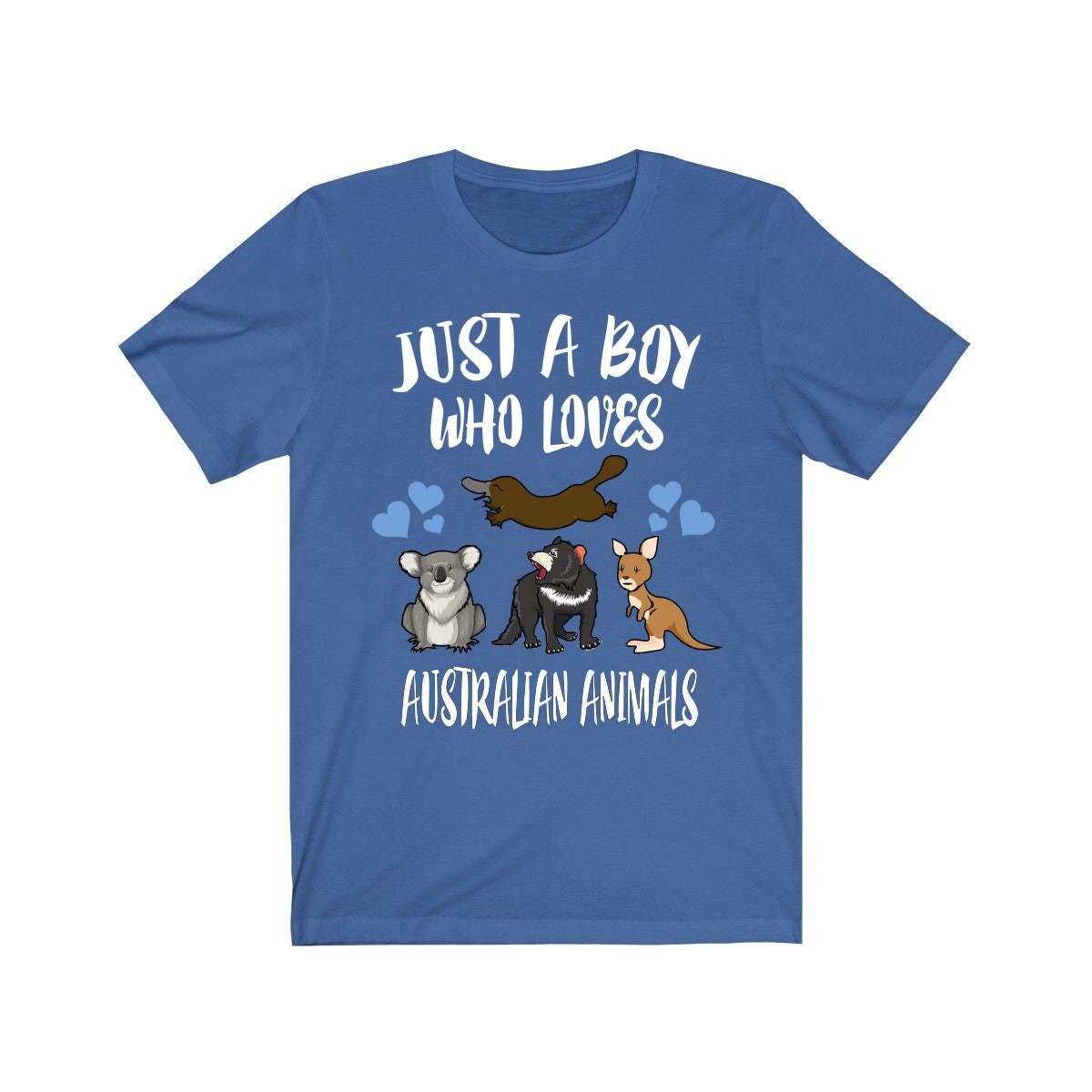 Just A Boy Who Loves Australian Animals Shirt - Australian wildlife print design