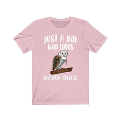 Just A Boy Who Loves Barn Owls Shirt - Barn Owl print design