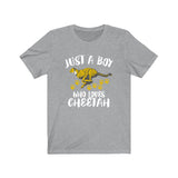 Just A Boy Who Loves Cheetah Shirt, Cheetah Lover Shirt, Cheetah Shirt, Cheetah Owner Gift, Animal Adult Kids T-Shirt Image 3