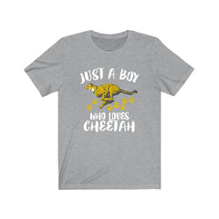 Just A Boy Who Loves Cheetah Shirt - cheetah print design