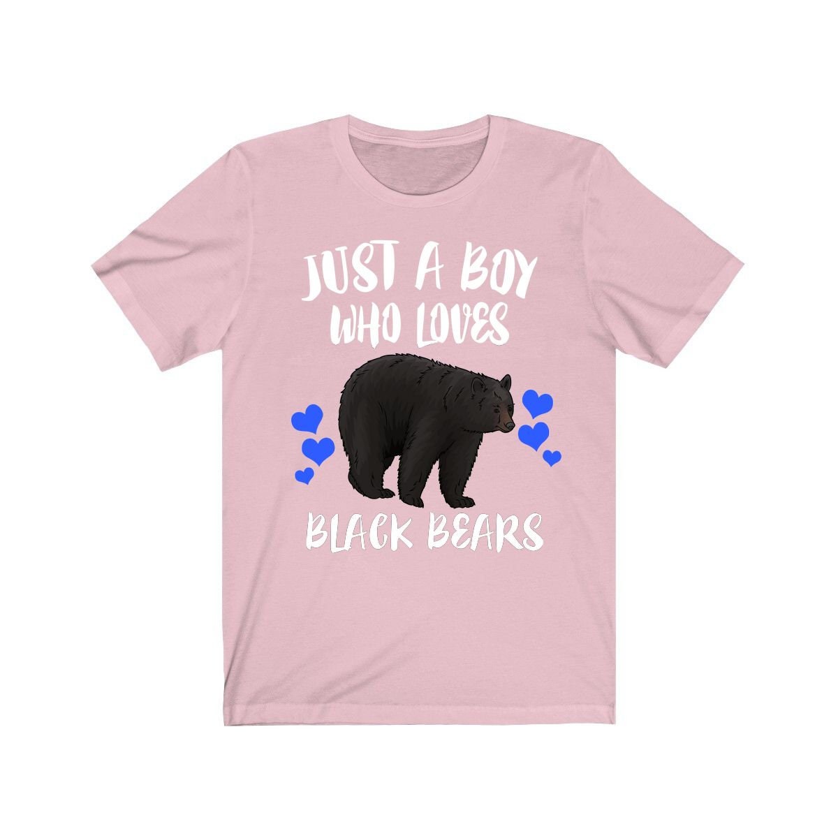 Just A Boy Who Loves Black Bears Shirt - black bear print design