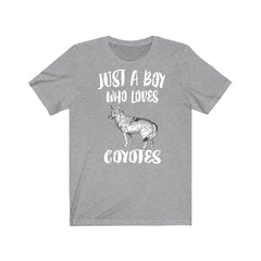 Just A Boy Who Loves Coyotes Shirt - coyote print design