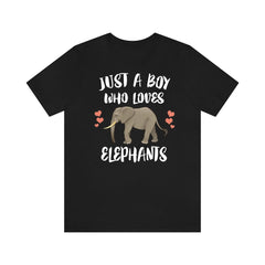 Just A Boy Who Loves Elephants Shirt - elephant print design