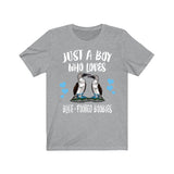 Just A Boy Who Loves Blue-footer Boobies Shirt, Bird Lover Shirt, Birding Shirt, Bird Lover Gift, Animal Adult Toddler Kids T-Shirt Image 3