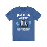 Just A Boy Who Loves Blue-footer Boobies Shirt, Bird Lover Shirt, Birding Shirt, Bird Lover Gift, Animal Adult Toddler Kids T-Shirt Image 1