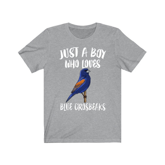 Just A Boy Who Loves Blue Grosbeaks Birds Shirt - blue grosbeak print design