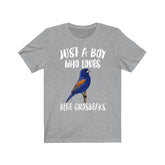 Just A Boy Who Loves Blue Grosbeaks Shirt, Blue Grosbeak Lover Shirt, Birding Shirt, Bird Lover Gift, Animal Adult Toddler Kids T-Shirt Image 1