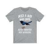 Just A Boy Who Loves Blue Warblers Shirt, Warbler Lover Shirt, Birding Shirt, Bird Lover Gift, Animal Adult Toddler Kids T-Shirt Image 1