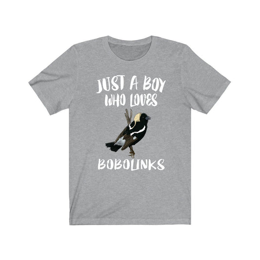 Just a boy who loves bobolinks grassland migratory songbird tee