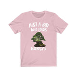Just A Boy Who Loves Bonsai Shirt, Bonsai Lover Shirt, Bonsai Shirt, Bonsai Lover Gift, Animal Adult Toddler Kids T-Shirt Image 4
