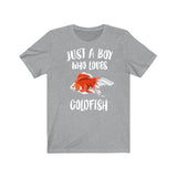 Just A Boy Who Loves Goldfish Fish Shirt, Goldfish Lover Shirt, Goldfish Shirt, Goldfish Lover Gift, Animal Adult Kids T-Shirt Image 3