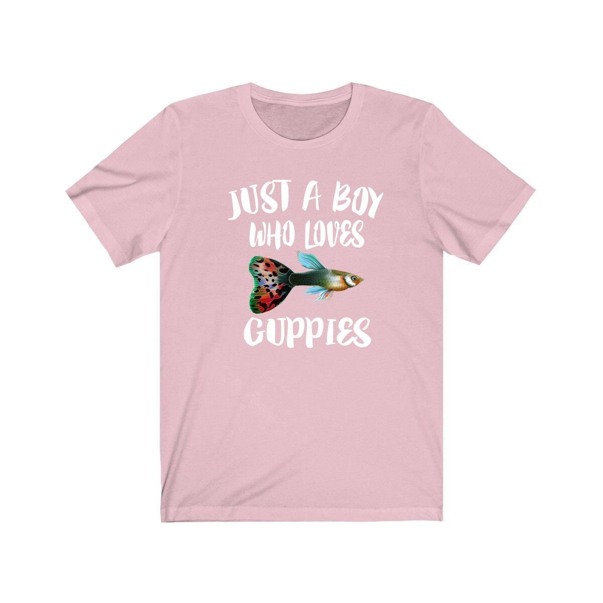 Just A Boy Who Loves Guppies Fish Shirt - guppy print design