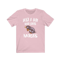 Just A Boy Who Loves Moles Shirt - mole print design