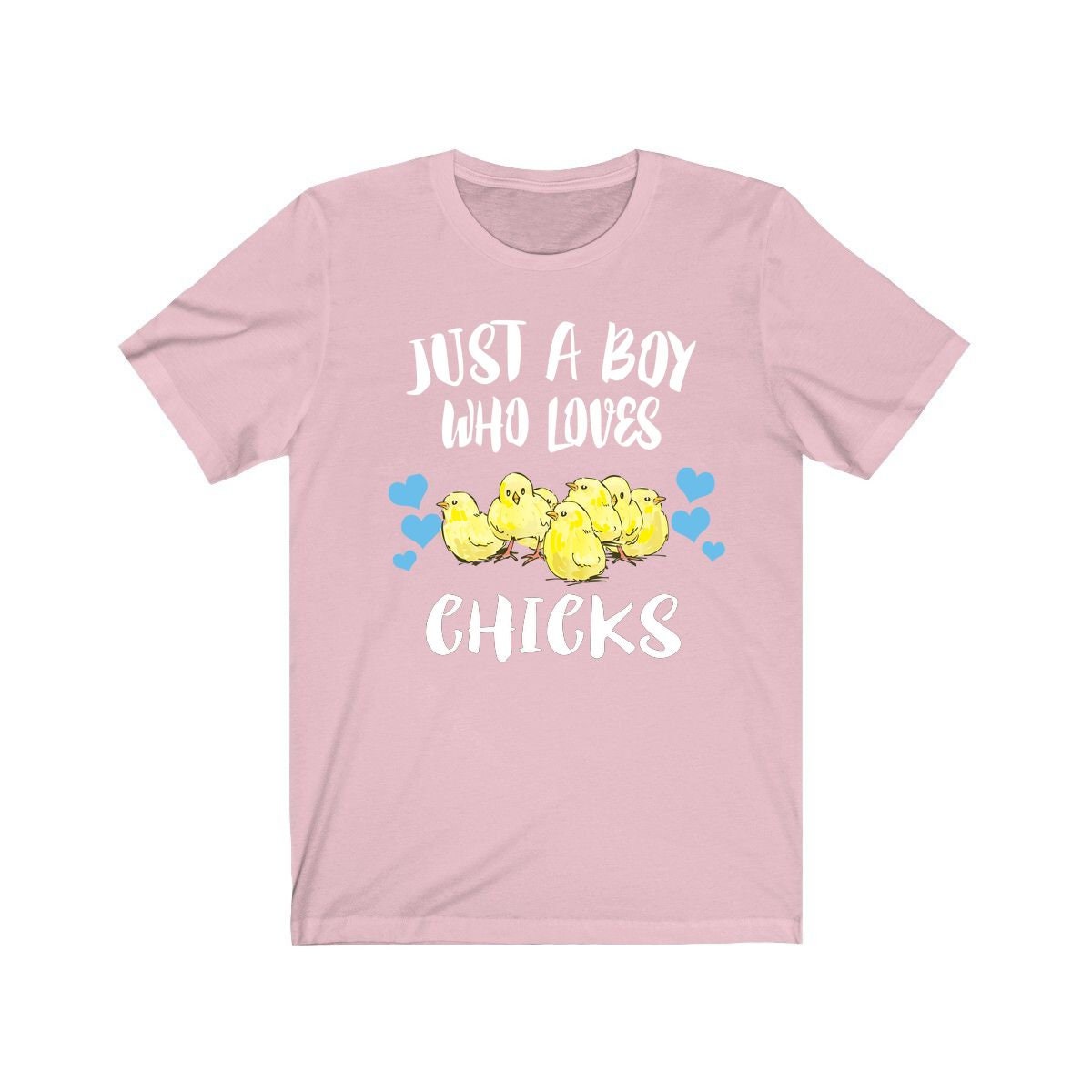 Just a boy who loves chicks fluffy baby chicken farm lover tee