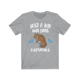 Just A Boy Who Loves Chipmunks Shirt, Chipmunk Lover Shirt, Chipmunk Shirt, Chipmunk Lover Gift, Animal Adult Kids T-Shirt Image 2