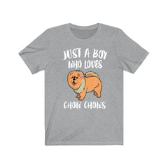 Just a boy who loves chow chows ancient Chinese dog breed tee