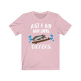 Just A Boy Who Loves Cicadas Shirt, Cicada Lover Shirt, Insect Shirt, Insect Lover Gift, Animal Adult Kids T-Shirt Image 4
