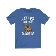 Just a boy who loves orangutans Borneo Sumatra great ape conservation tee