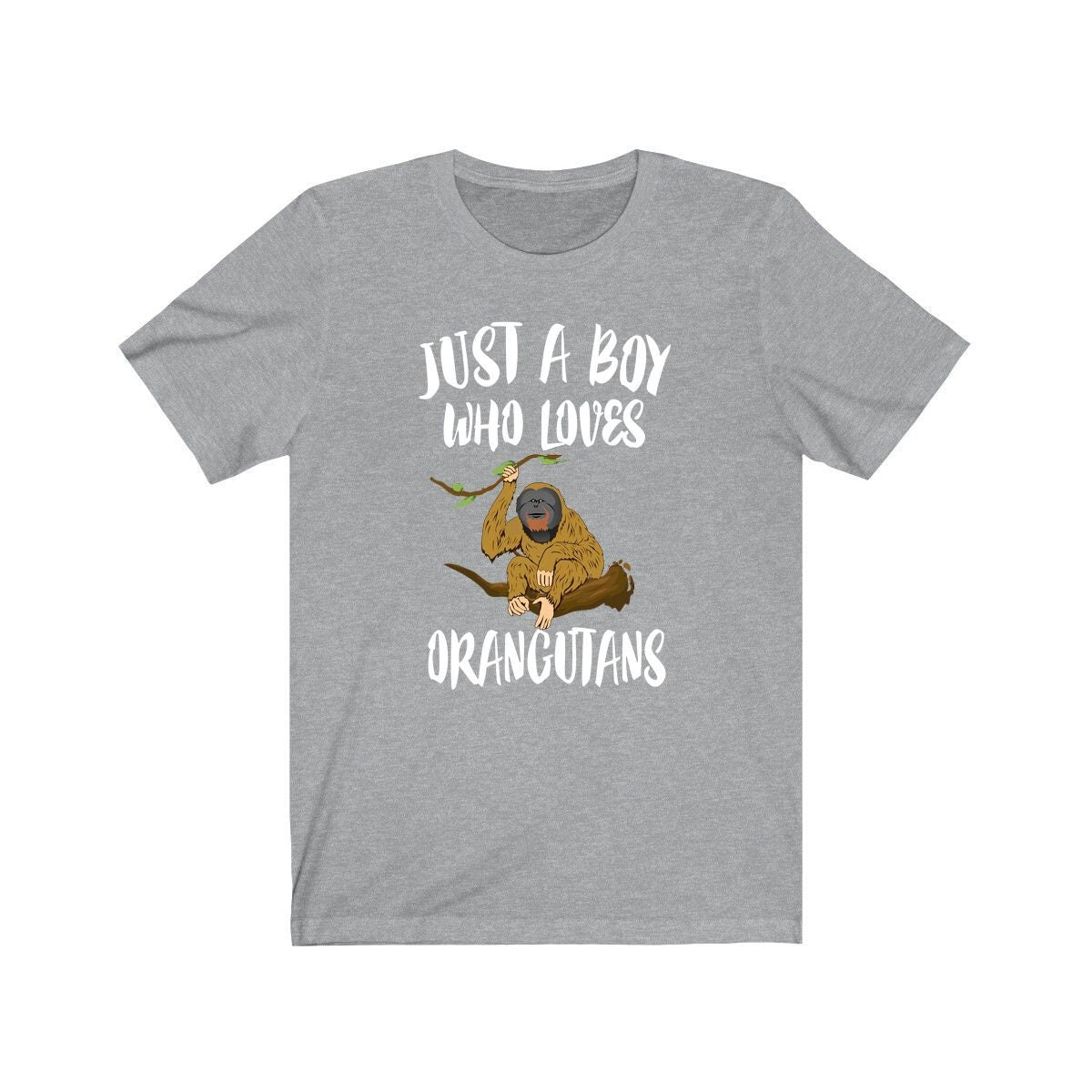Just A Boy Who Loves Orangutans Shirt, Orangutan Lover Shirt, Orangutan Shirt, Orangutan Lover Gift, Animal Adult Kids T-Shirt Image 1