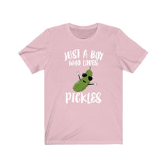 Just A Boy Who Loves Pickles Shirt - pickle print design