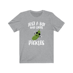 Just A Boy Who Loves Pickles Shirt - pickle print design