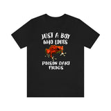 Just A Boy Who Loves Poison Dart Frogs Shirt, Dart Frog Lover Shirt, Dart Frog Shirt, Dart Frog Lover Gift, Animal Adult Kids T-Shirt Image 2