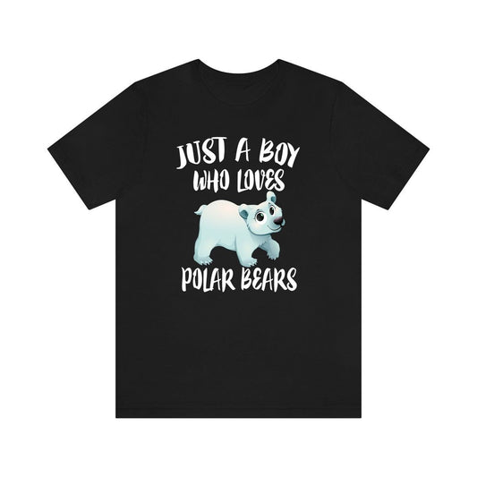 Just A Boy Who Loves Polar Bears Shirt - Polar Bear print design