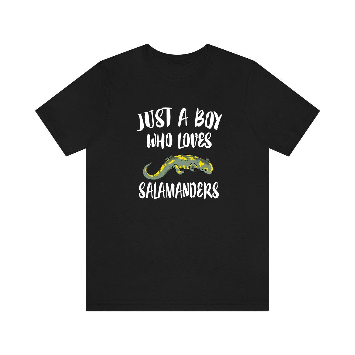 Just A Boy Who Loves Salamanders Lizards Shirt, Salamander Lover Shirt, Lizard Shirt, Salamander Lover Gift, Animal Adult Kids T-Shirt Image 1