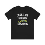 Just A Boy Who Loves Salamanders Lizards Shirt, Salamander Lover Shirt, Lizard Shirt, Salamander Lover Gift, Animal Adult Kids T-Shirt Image 1