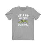 Just A Boy Who Loves Salamanders Lizards Shirt, Salamander Lover Shirt, Lizard Shirt, Salamander Lover Gift, Animal Adult Kids T-Shirt Image 3
