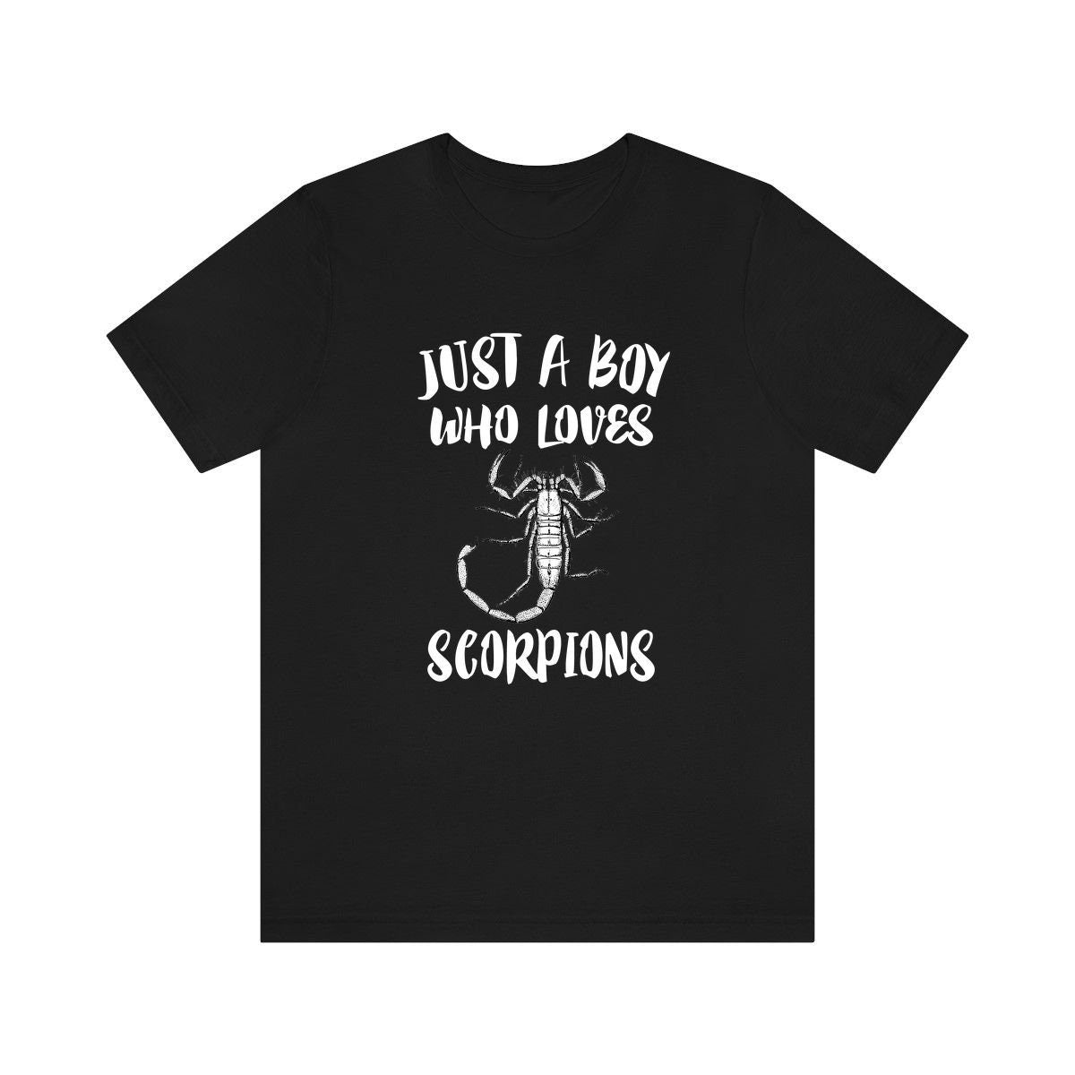 Just A Boy Who Loves Scorpions Shirt, Scorpion Lover Shirt, Scorpion Shirt, Scorpion Lover Gift, Animal Adult Kids T-Shirt Image 1