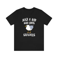 Just A Boy Who Loves Seagulls Shirt - seagull print design