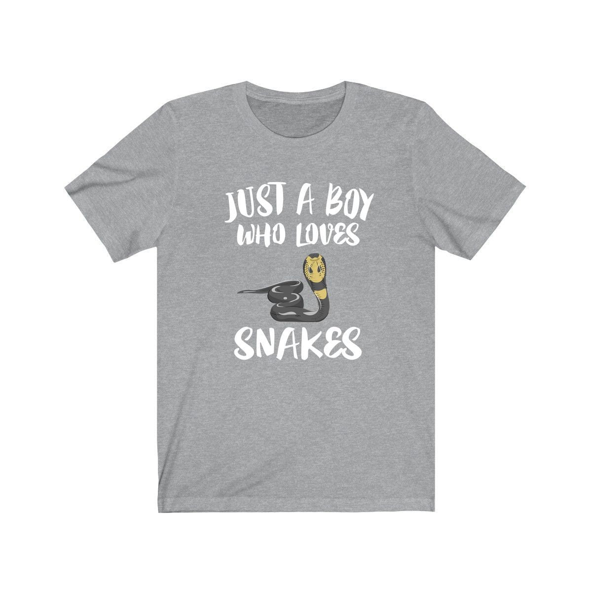 Just A Boy Who Loves Snakes Shirt, Snake Lover Shirt, Snake Shirt, Cobra Lover Gift, Animal Adult Kids T-Shirt Image 1