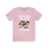Just A Boy Who Loves Sparrows Birds Shirt, Sparrow Lover Shirt, Birding Shirt, Sparrow Lover Gift, Animal Adult Kids T-Shirt Image 4