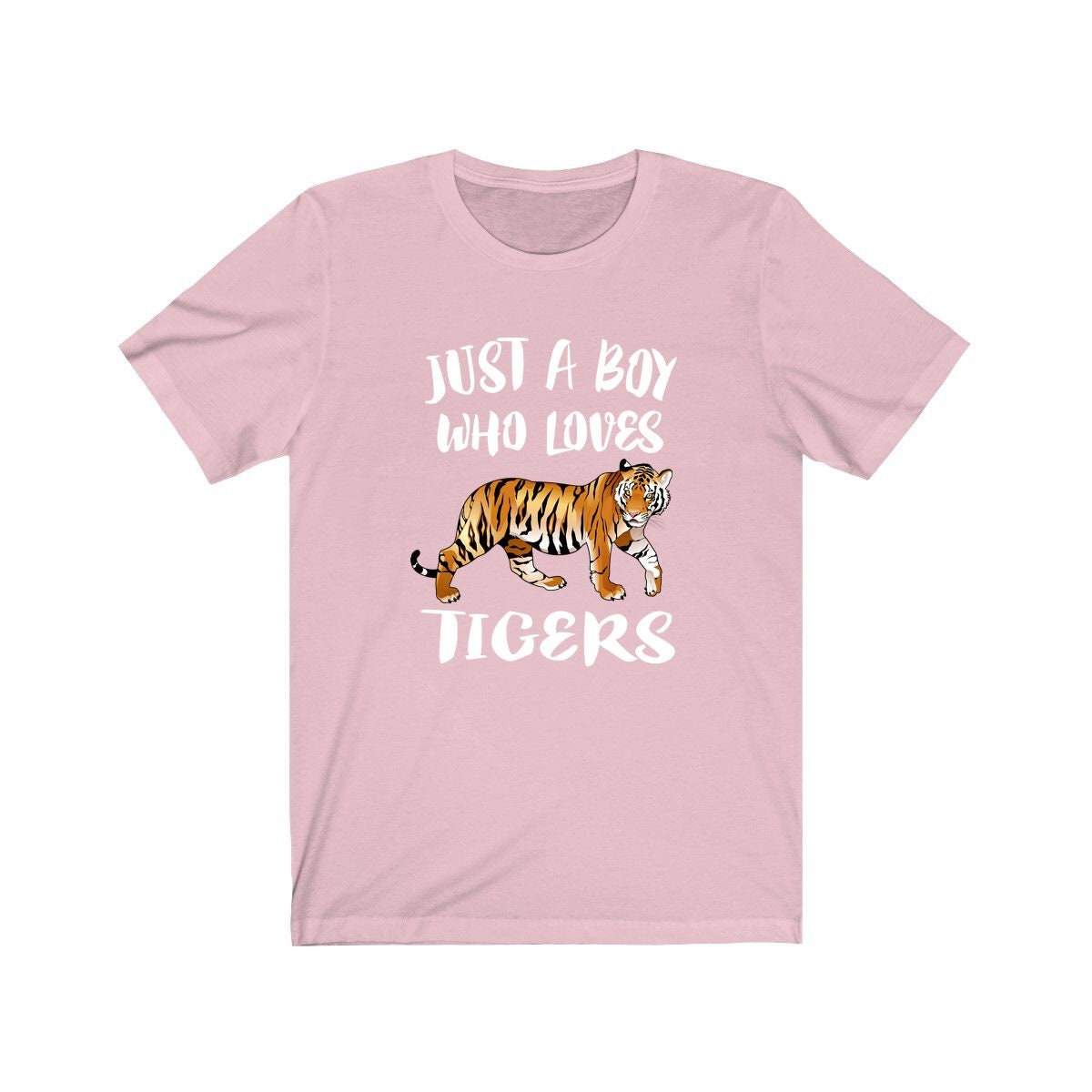 Just A Boy Who Loves Tigers Shirt - tiger print design