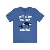 Just A Boy Who Loves Orcas Whales Shirt, Orca Lover Shirt, Whale Shirt, Whale Lover Gift, Animal Adult Kids T-Shirt Image 1