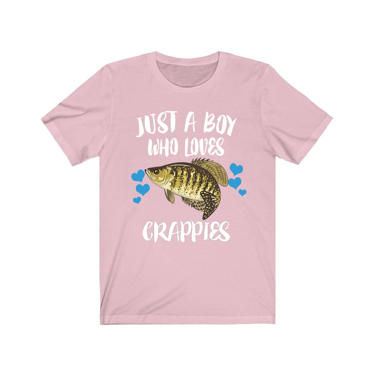 Just A Boy Who Loves Crappies Fish Shirt - crappie print design