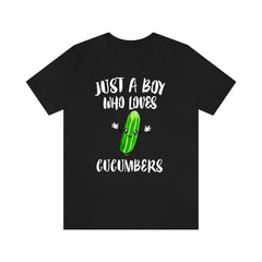 Just A Boy Who Loves Cucumbers Shirt - cucumber print design